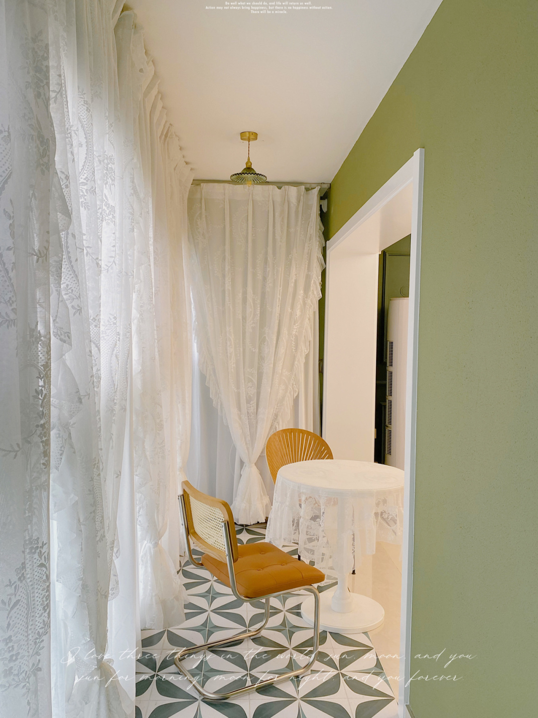 |10w浏览的法式阳台|推拉门改造&软装小心机