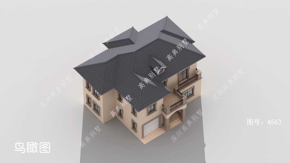 经济的欧式二层别墅，如果家乡有宅基地，就收藏回家盖吧。