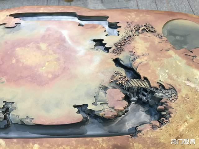 雕刻|在100吨石头里才挑出这么一块，我把它雕成“小溪流水图”，美吗