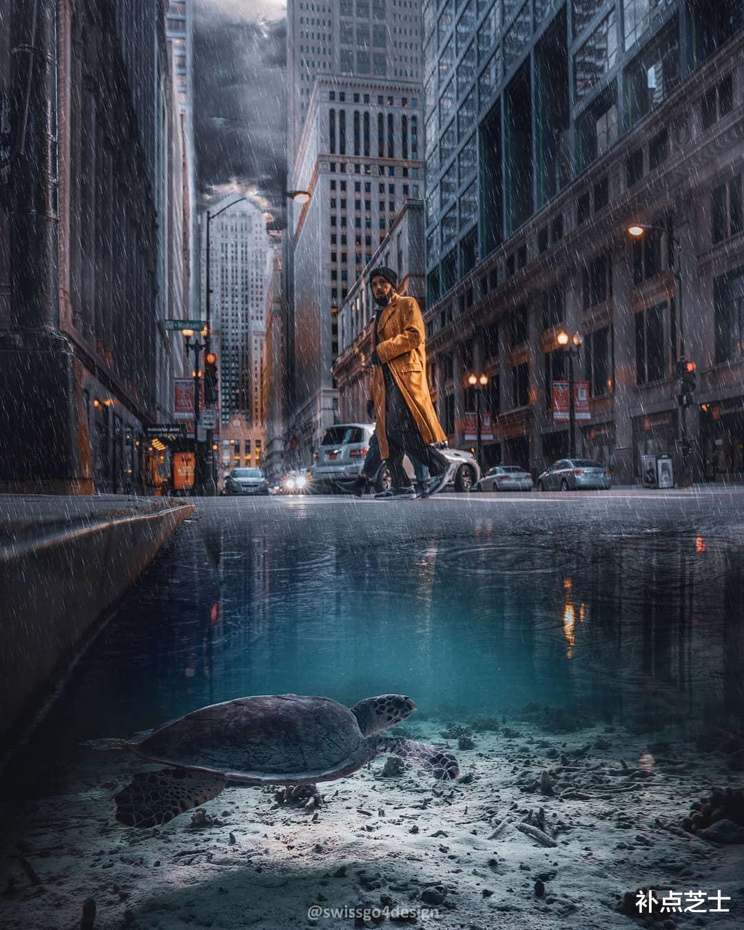 补点芝士 一名男子放弃20年的金融生涯，转行成为照片数字处理艺术家