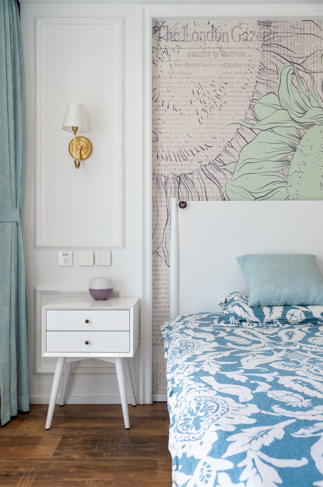 家居超人|青岛夫妻的新家，空间不大但格局方正，添加蓝色让空间变独特