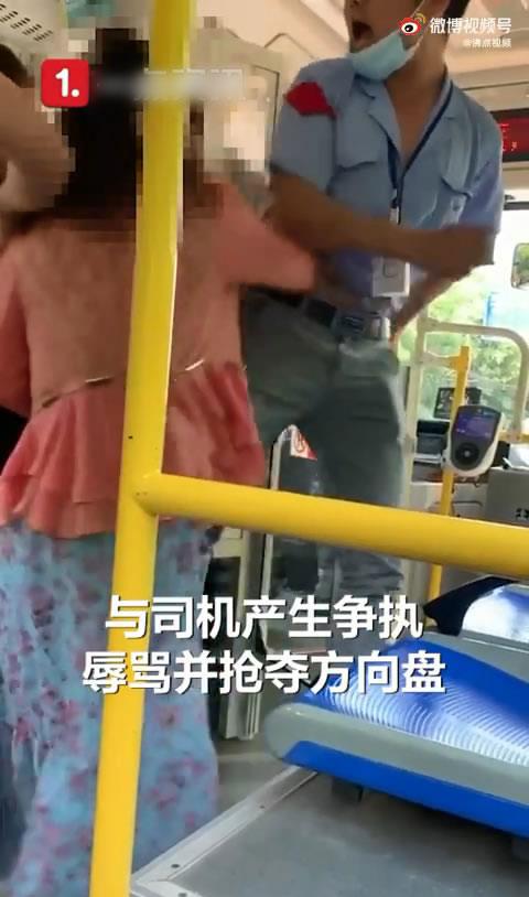 社会的温度 大妈坐公交逃票失败，恼羞成怒抢夺方向盘，大骂司机不尊重老人