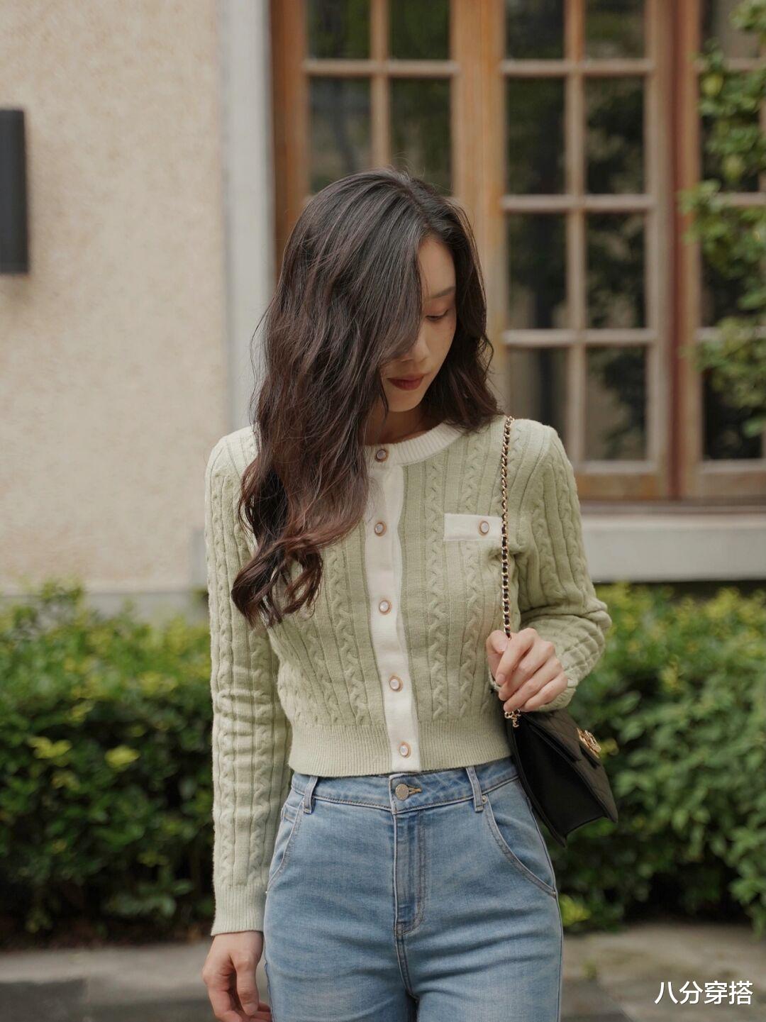 八分穿搭 真正洋气的女人，秋天都借鉴这几组穿搭公式，日常实用又百搭