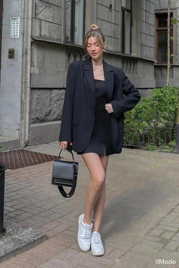 itMode 西服+裙子=入秋超火混搭套路,好看爆了!