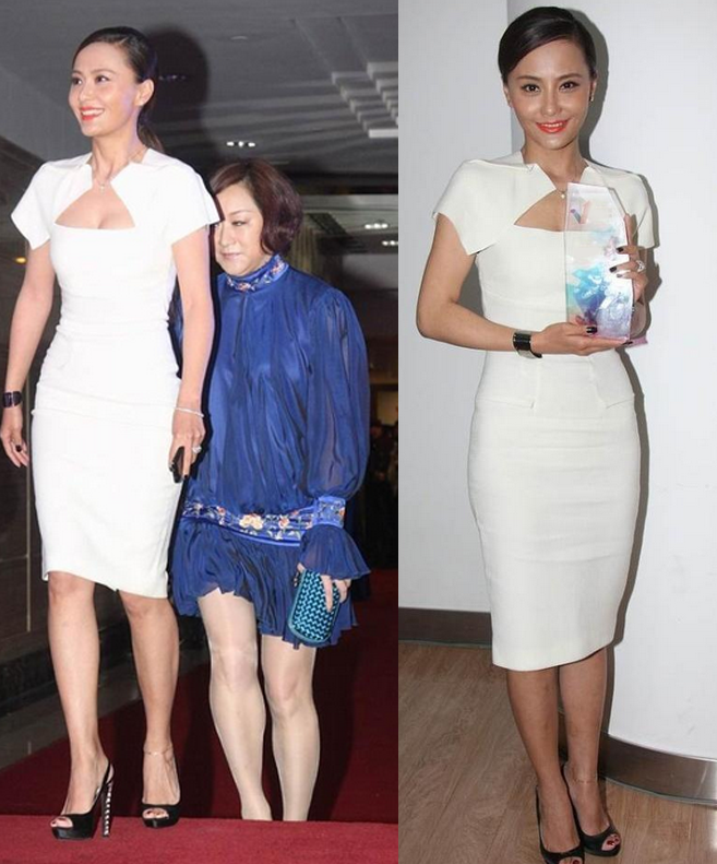 潮流新风 马雅舒44岁还有芭比身材,穿紧身裙不仅没有多余赘肉,还挺有料的