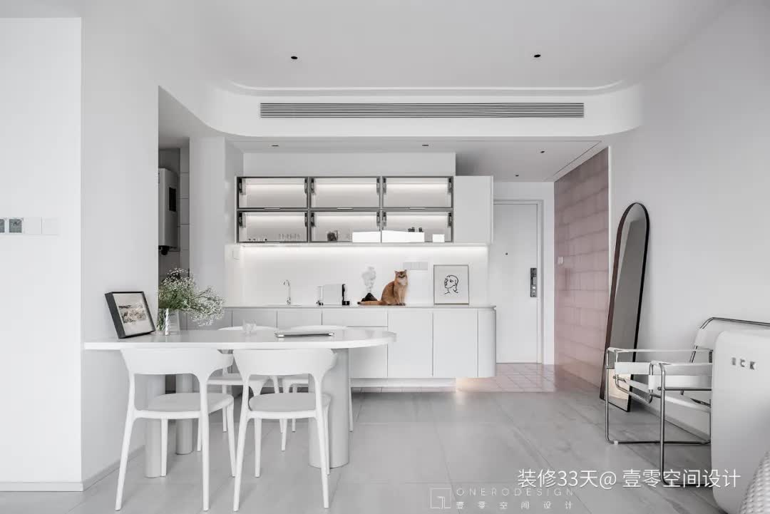 95后|装修设计：95后147平现代简约浅色三室婚房