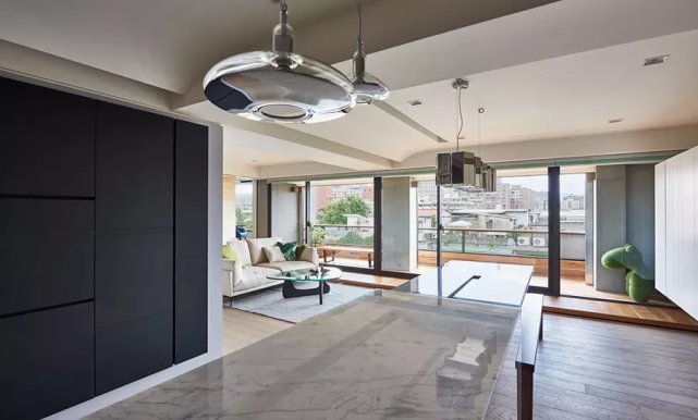 简易设计|116㎡三房改一房，客餐厨全开放布局，蜗居变豪宅