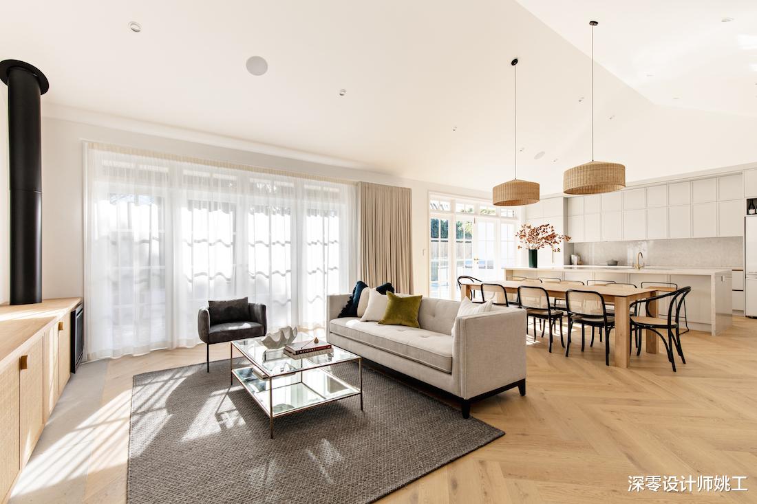 现代简约的121㎡六口之家，全屋装修简单化，住着越来越温暖！