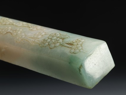 翡翠|清代：翡翠喜上眉梢镇纸