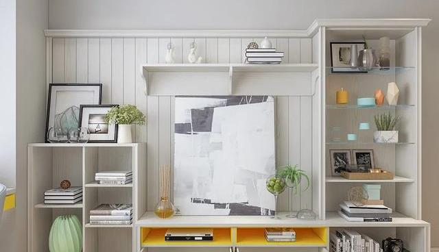 电视柜两边空旷,有4种很实用的处理方法,跟你想的一样吗?