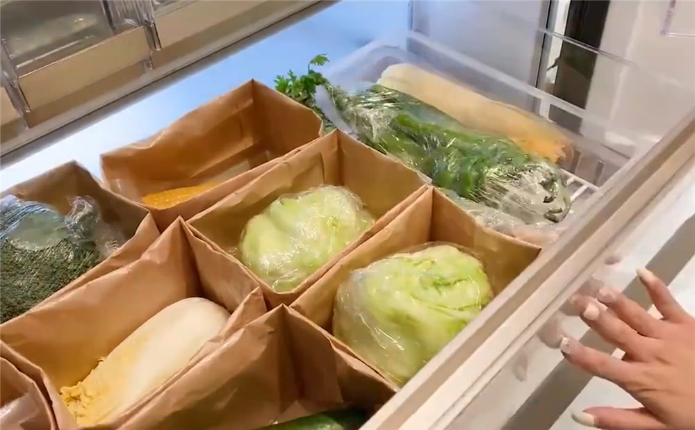 老年小妙招|“强迫症”姑娘整理冰箱，食材严格收纳归类，网友：引起舒适