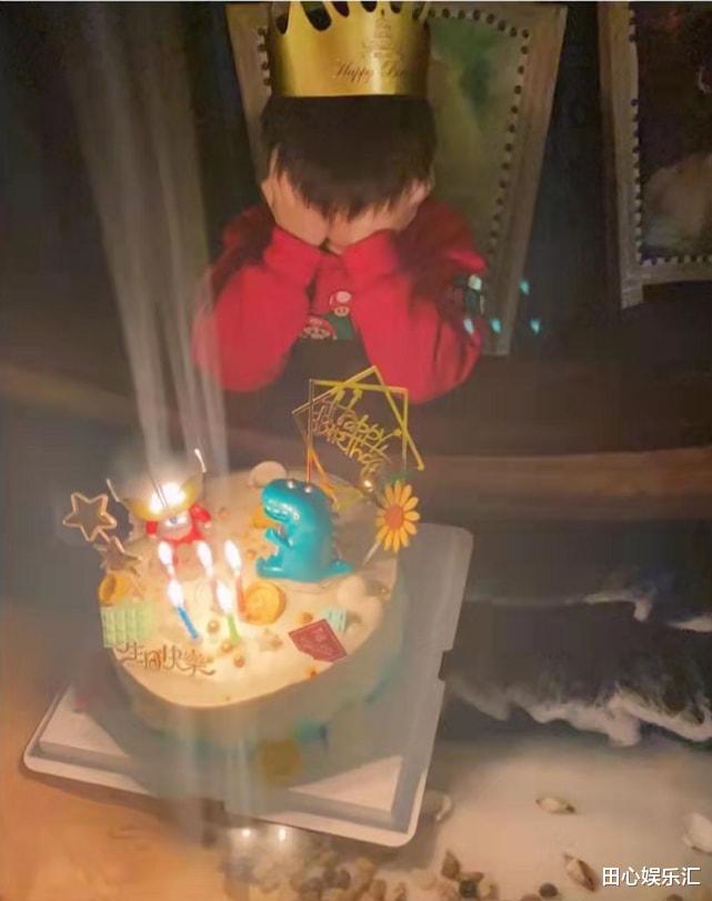 陈妍希|陈妍希晒照庆祝儿子5岁生日，拍得陈晓脸都变样