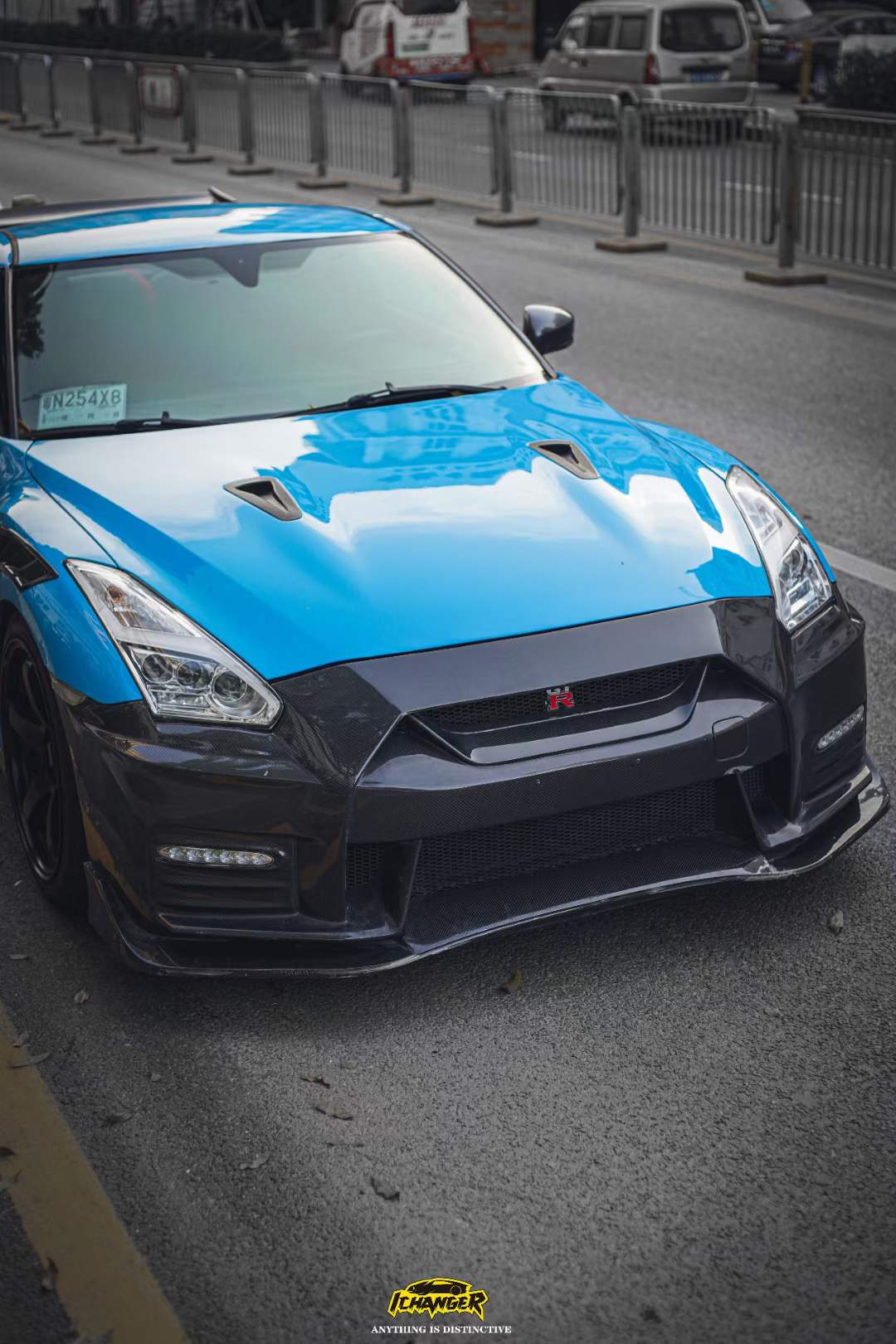 日产GT-R|Ichanger(ICR)改变者GTR(东瀛战神)天空蓝,狂野中带一丝温柔