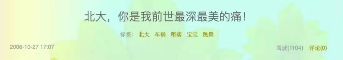 lv|三次考北大，27岁成网红鼻祖，怀孕被男友抛弃，如今芙蓉姐姐怎样了