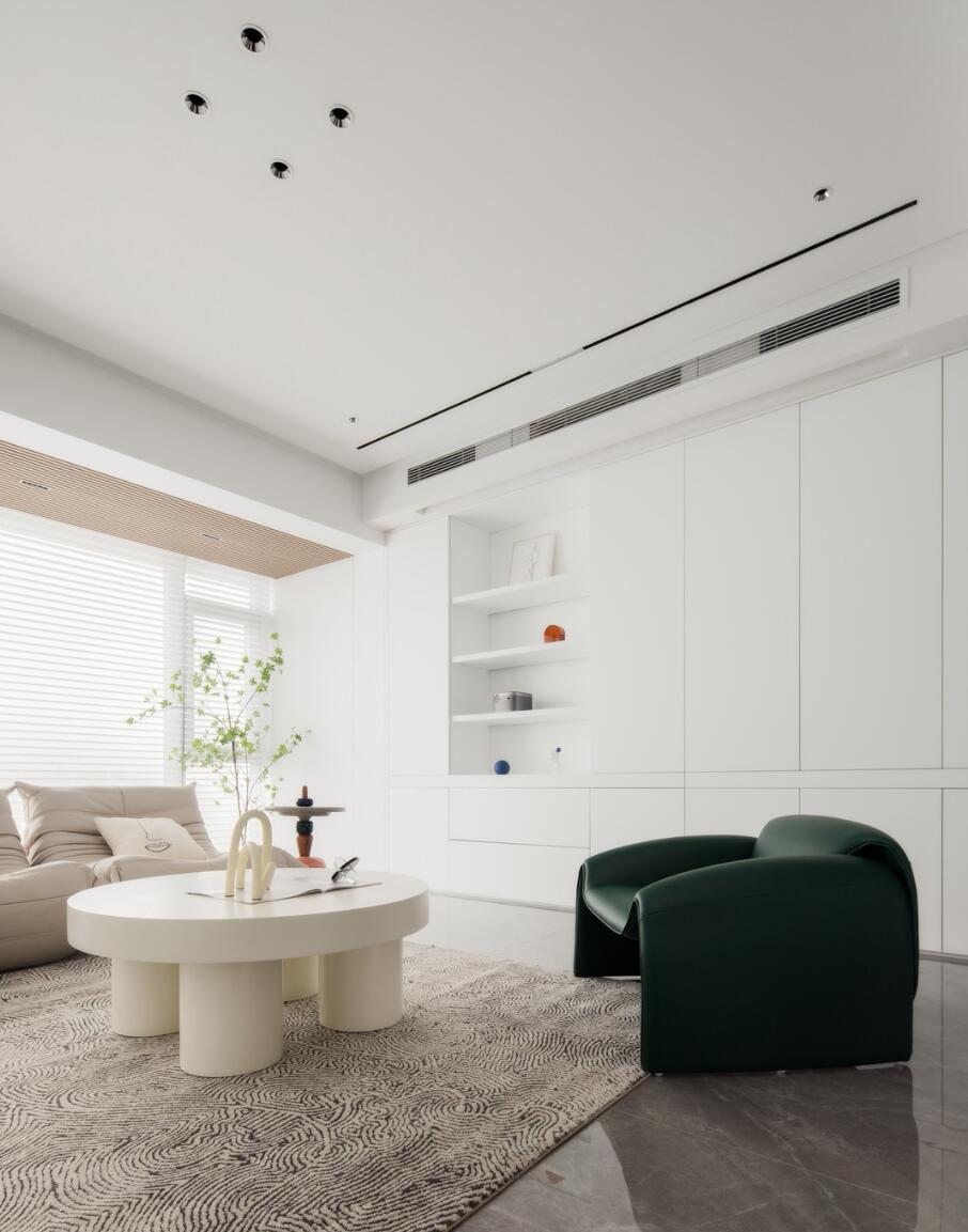 参观她140㎡新家,过道设计十分巧妙,不浪费空间,还多了个玄关