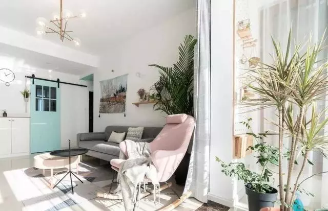 63平北欧风格小户型装修，清新唯美的配色太美了