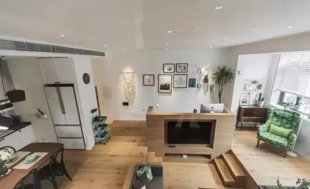 富力地产|60㎡小户型，地台抬高50公分后收纳能力绝了，整体效果极佳