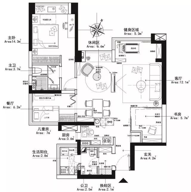 等买房了，我家也要这么装，效果通透又高级，漂亮又实用，晒一晒