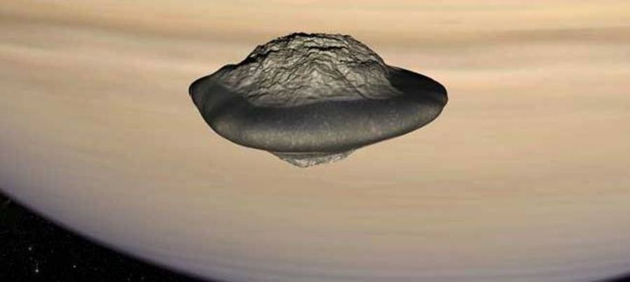 隐藏在土星光环内的巨型UFO:土卫十八的近距离样貌和它的成因