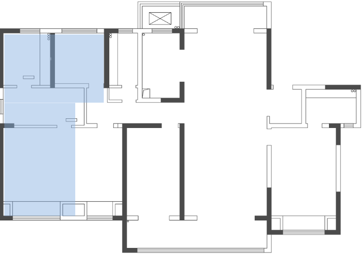 平层案例丨224㎡简约轻奢大宅设计，1个户型N种解决方案！