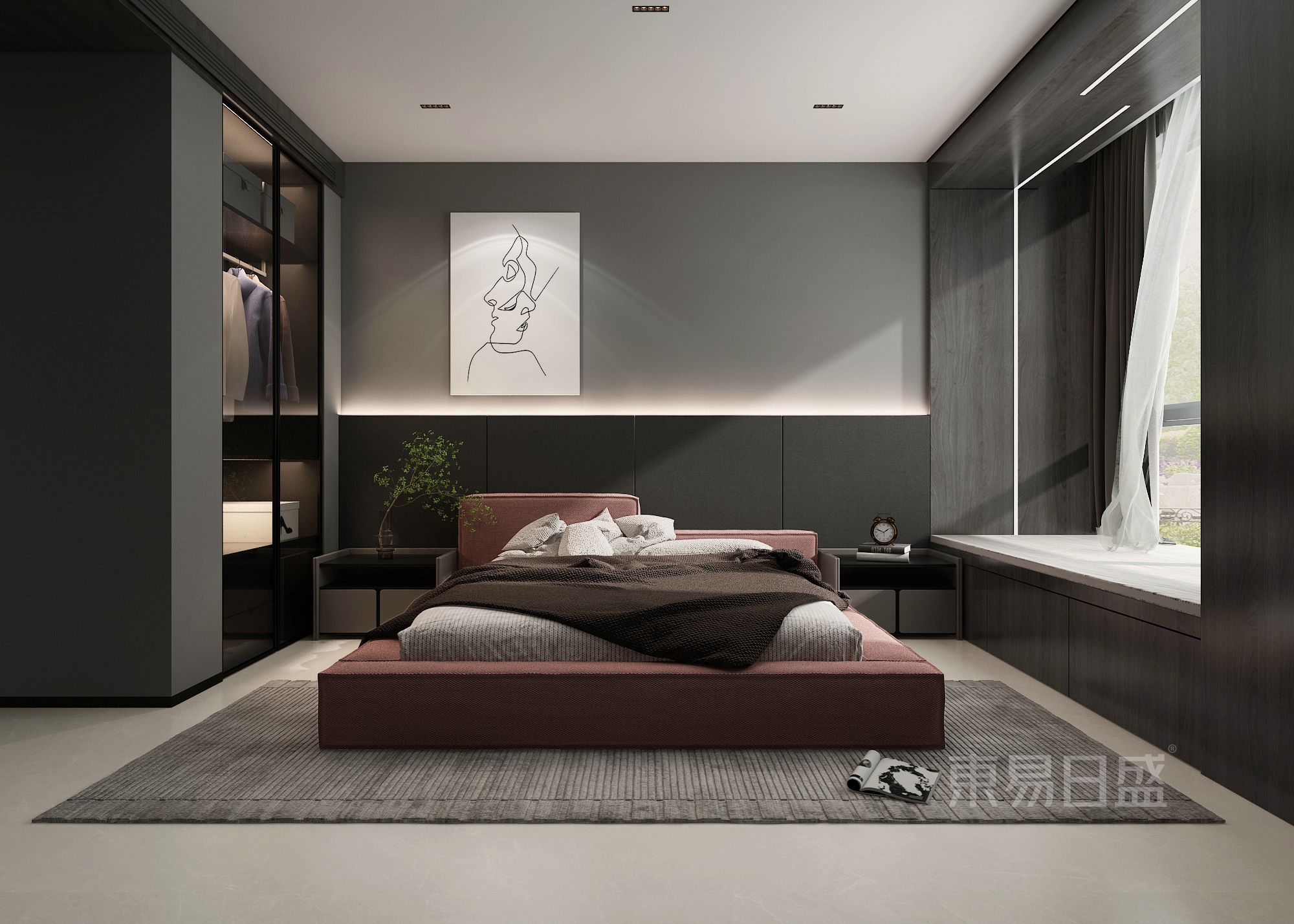 万达小区 | 130m2极简风，大胆的设计，年轻人的高级感