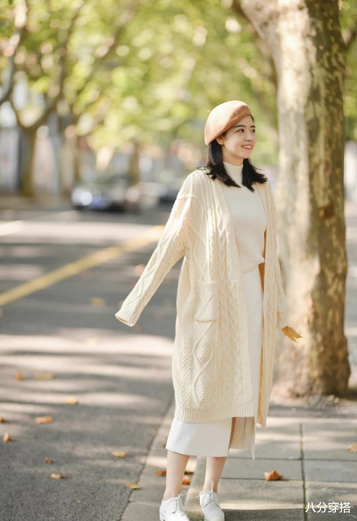 八分穿搭 这些才是“毛衣”的高级穿法,保暖时髦又温柔,普通人也能驾驭