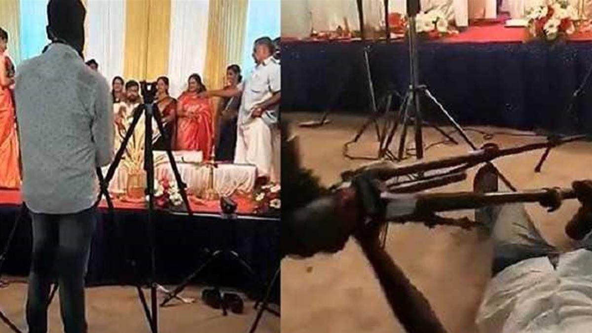 图说视界 婚礼上摄影师倒地身亡,死前一刻依然紧握脚架,用生命护住相机