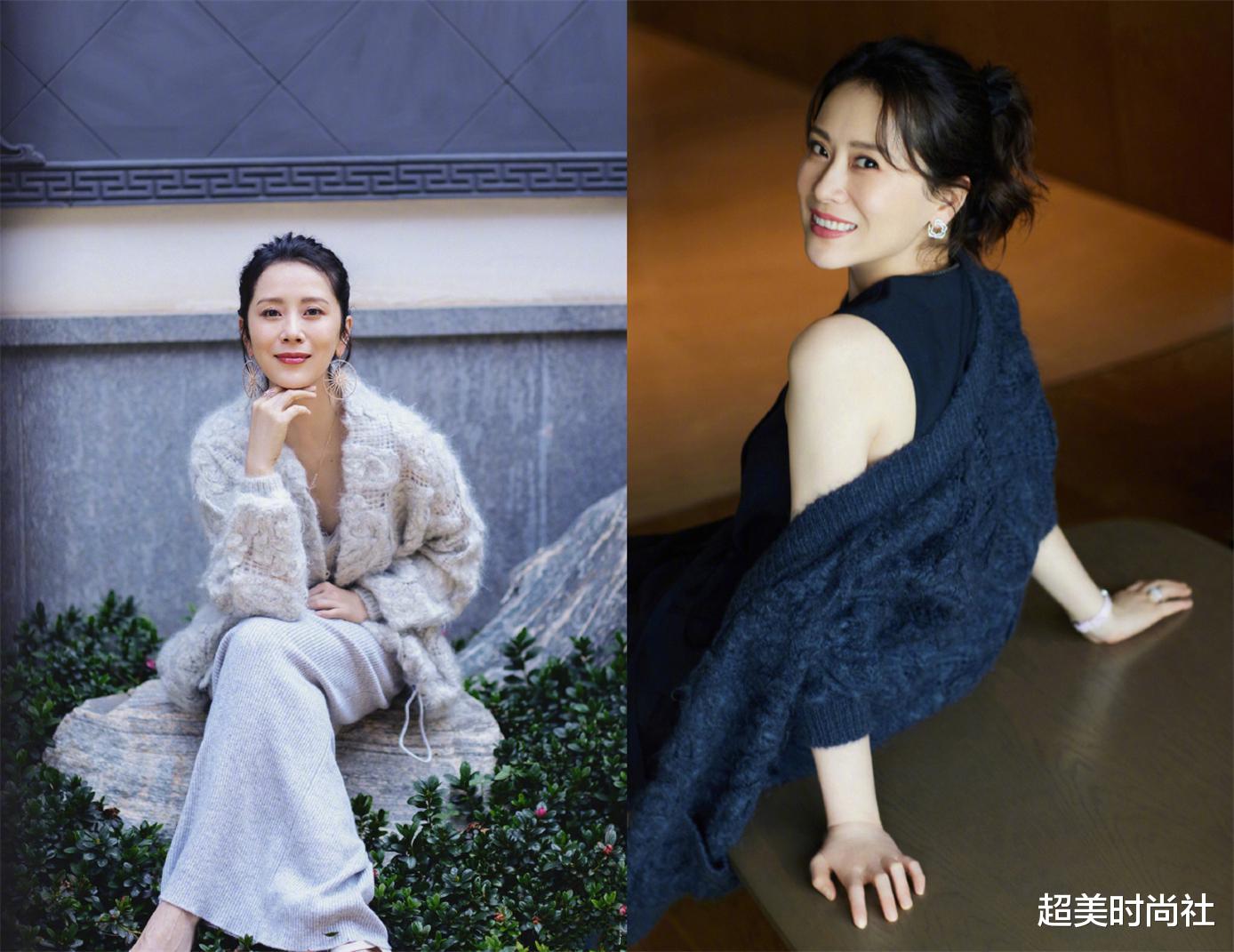 发型|“国民媳妇”海清丢掉锅盖头,中分半长发很职场,网友称她太美了