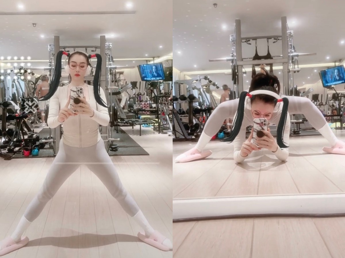 钟丽缇|钟丽缇现身豪华健身房！挑战“蜘蛛腿”太厉害，腰部两坨赘肉瞩目