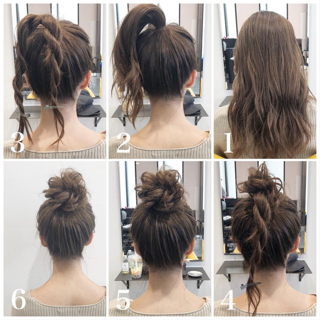 镜子发型|今夏发型流行这样扎14款，简单时尚美美哒，只需要六步就能完成