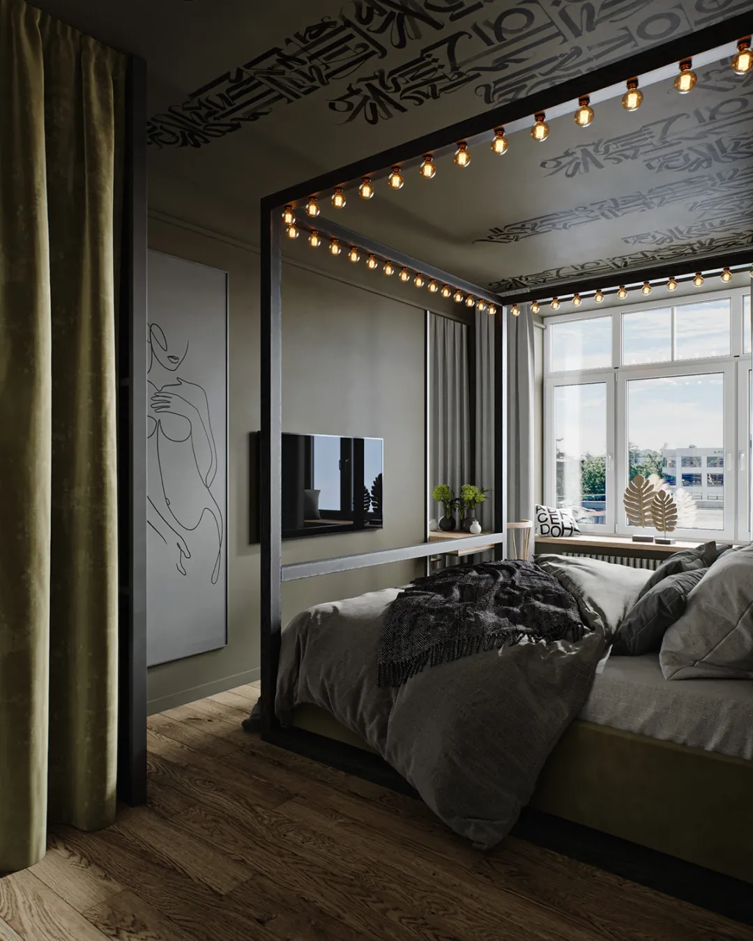 97㎡两居室堪比200㎡，这个高级灰的家，到底能有多酷？