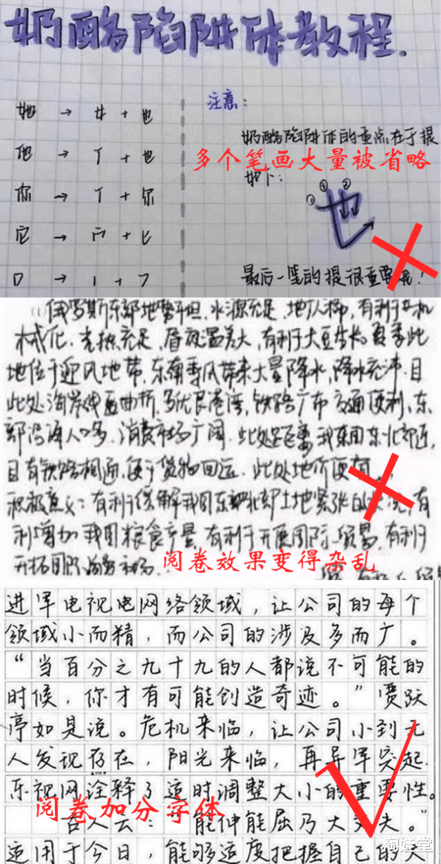 淘娃堂|\＂奶酪体\＂流行中小学，笔迹清晰仍要被老师扣分，网友：并不委屈