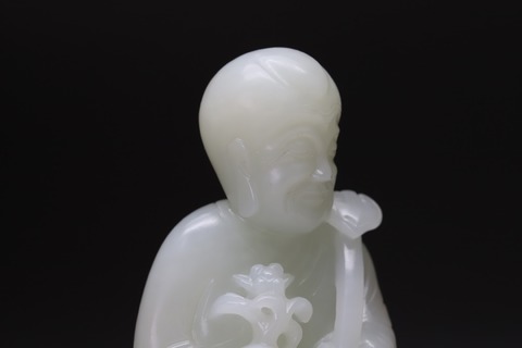 和田玉籽料|舊藏和田玉籽料“枣黄皮 如意轮尊者”.