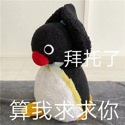桉月|表情包：呆萌小企鹅文字聊天可爱的表情, 我知道错了