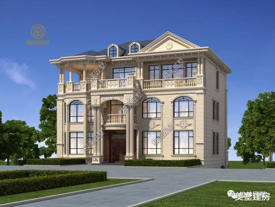 |最适合回家乡建的别墅,奢华的欧式设计,见过都夸赞