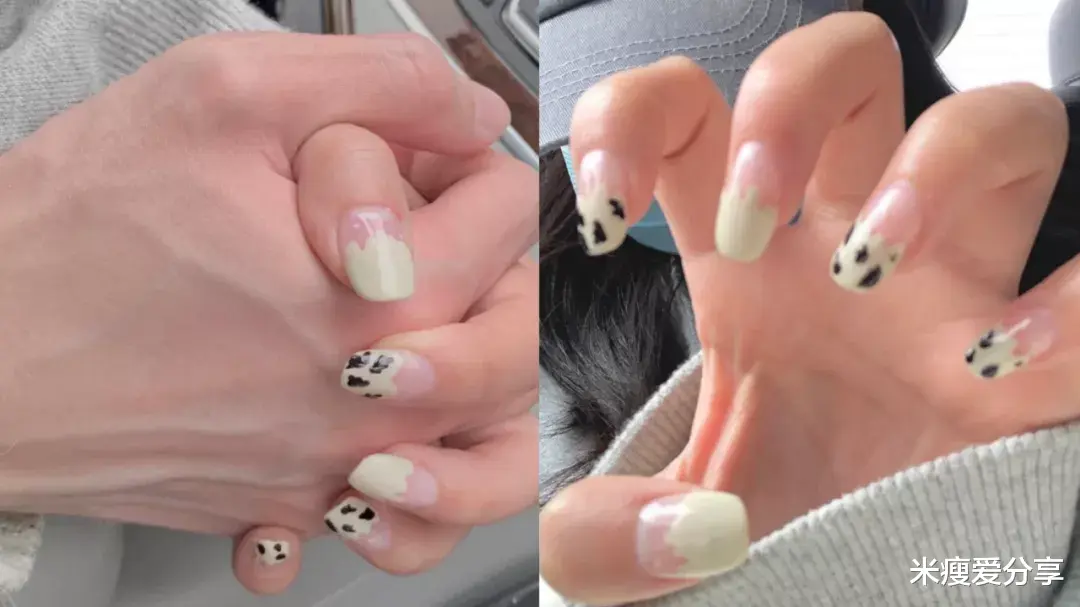 米瘦爱分享|会被夸乖仔的美甲，乖巧邻家感好软糯，干净显白