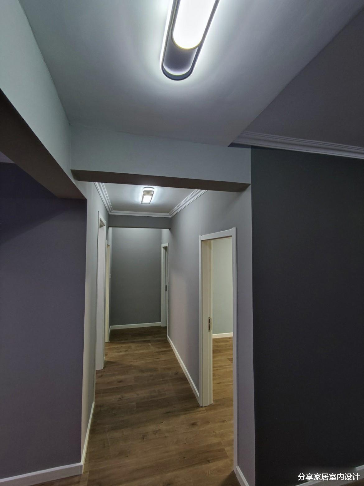 103平新房，坚持不做吊顶，放弃大白墙，打扫干净显得很有品位！