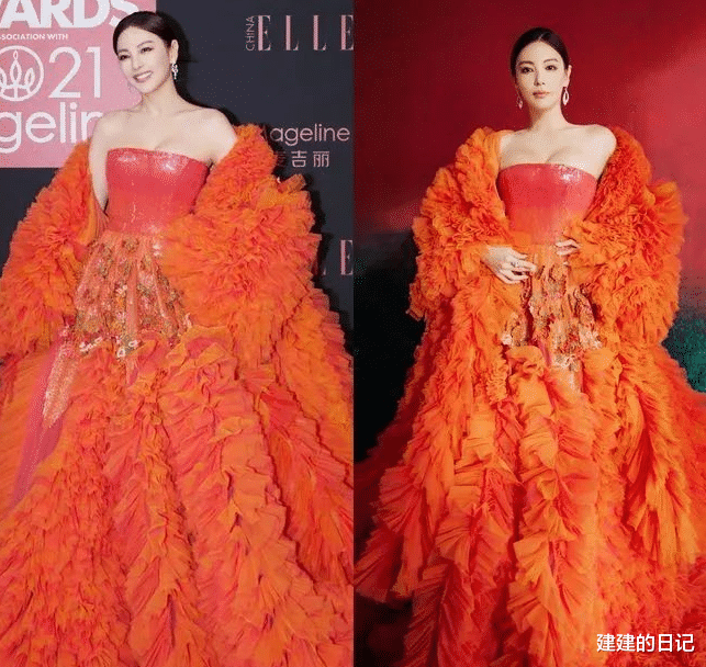 姚晨|再看2021年红毯翻车的15位女星，有人胸口套着“百叶窗”就出来了