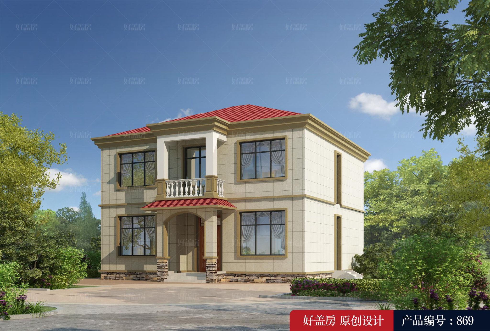 |农村两层别墅设计图纸及效果图大全