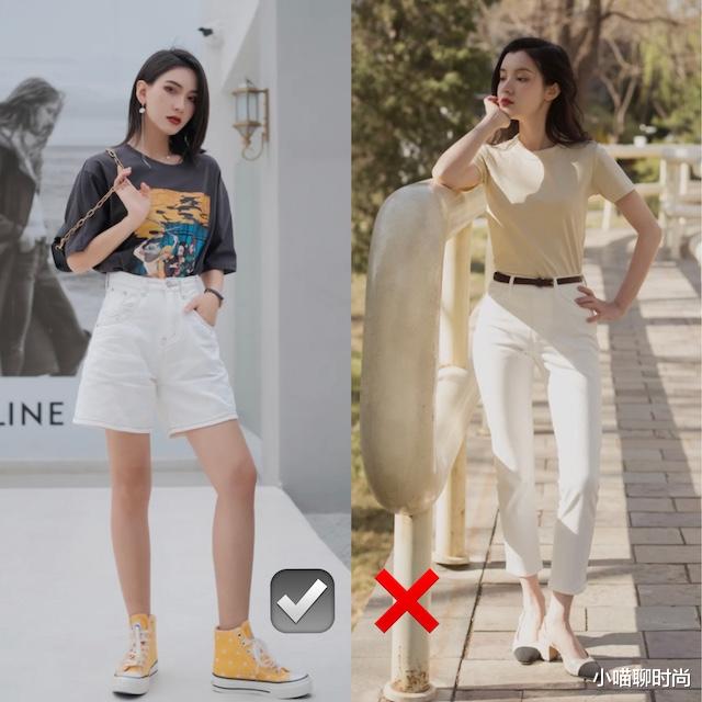 小喵聊时尚|T恤不一定配裙子才好看，搭这4条裤子，时髦显瘦，小个子都爱了