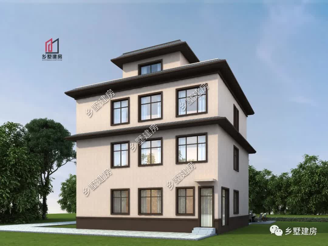 |占地一百多平就能建好房，电梯楼梯齐全，你觉得怎样