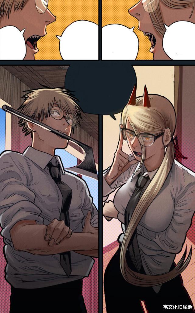 链锯人|又见神仙画画,国外粉丝自制《电锯人》上色版漫画