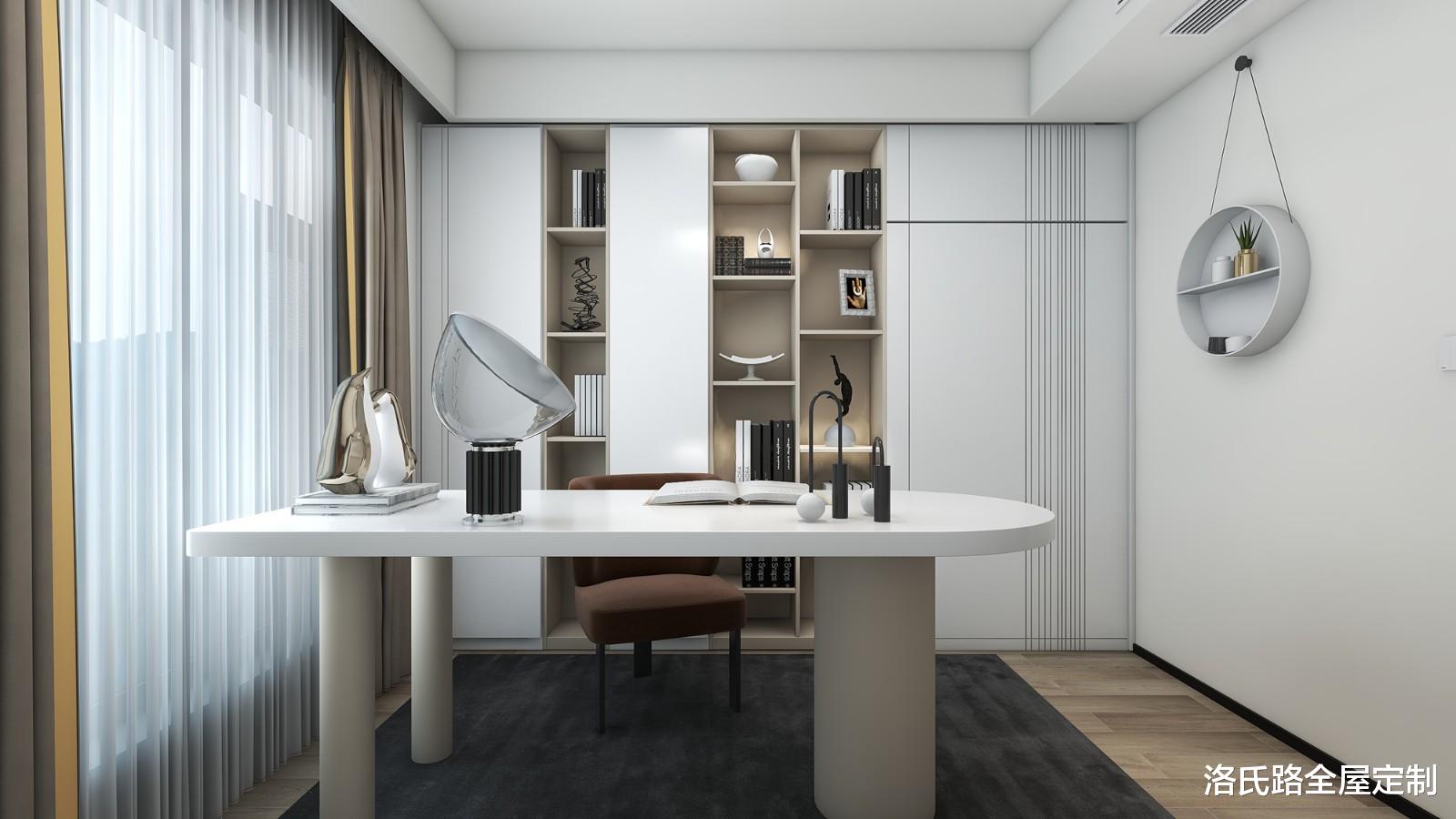 |纯粹无杂的现代效果，由繁到简，还原家最初的温暖