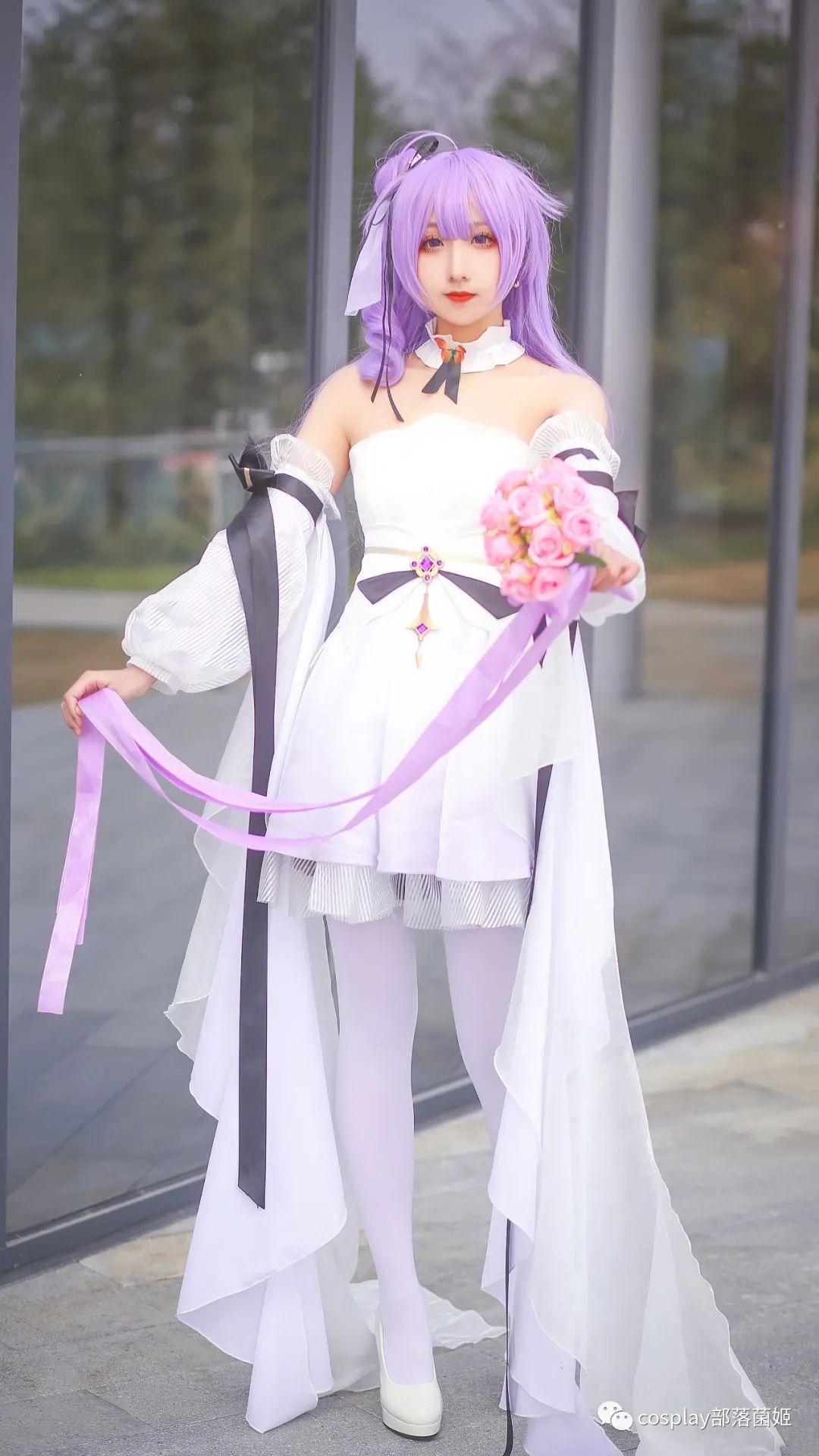 碧蓝航线|cos:碧蓝航线独角兽花嫁cos正片@弥呆