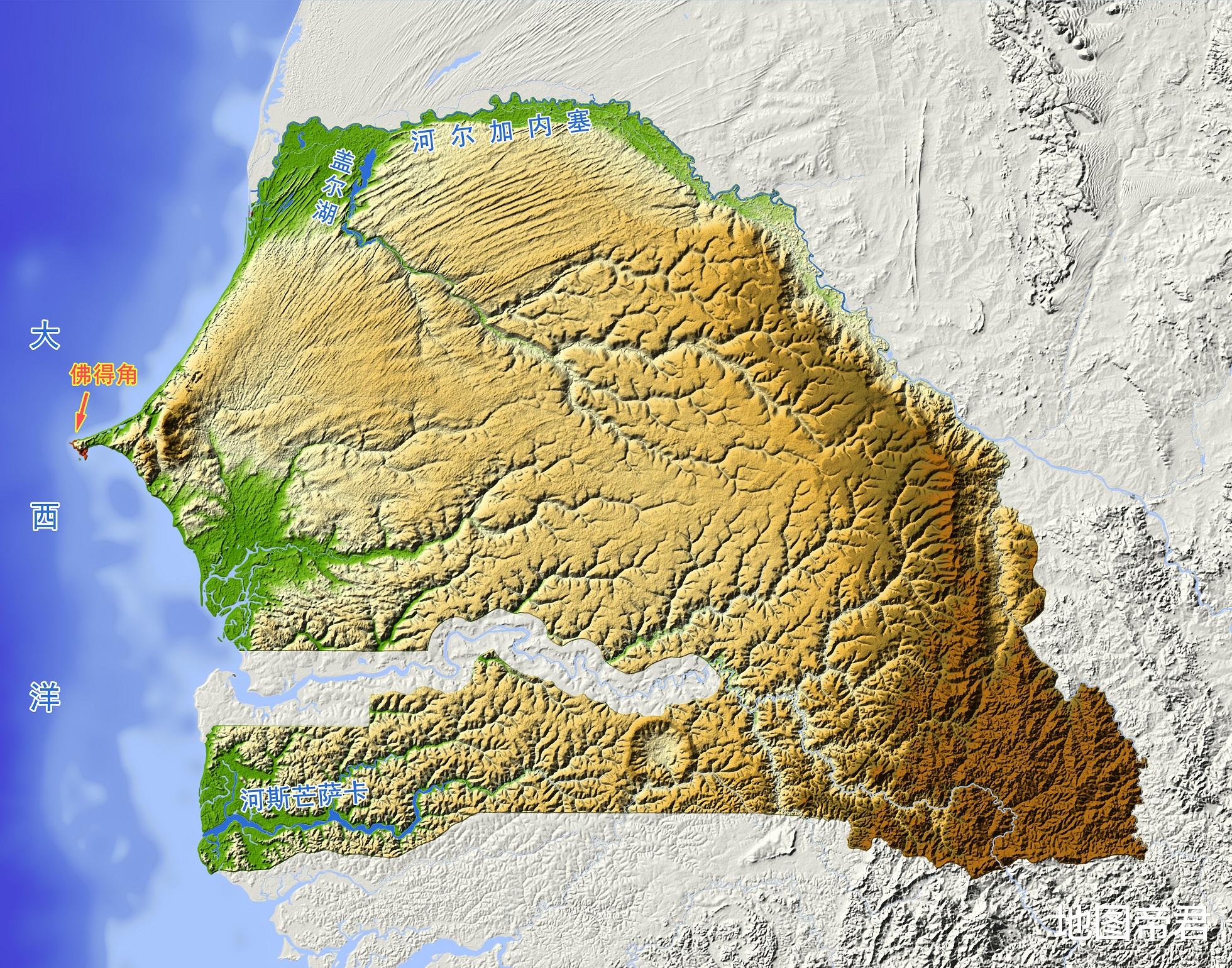 塞內加爾領土被岡比亞攔腰一斷，地圖上是如何形成的？-圖2