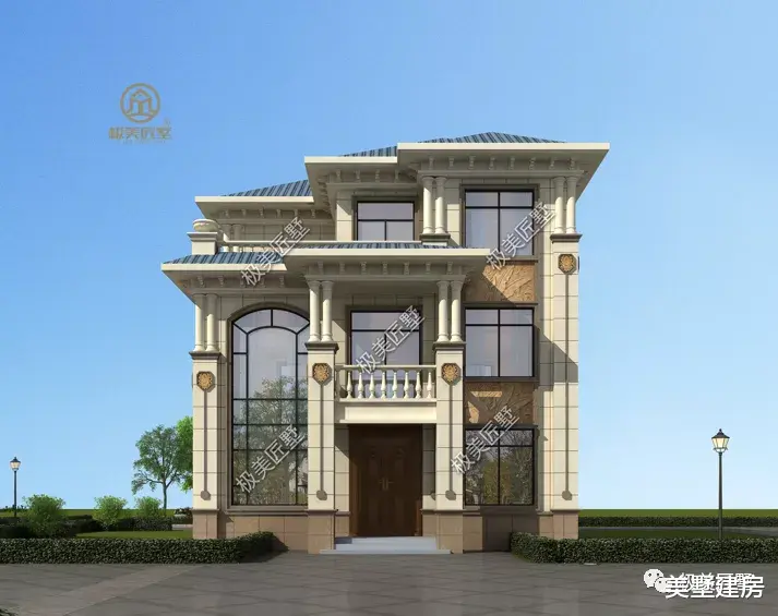 经典的简欧风格别墅，面宽11米，适合建在农村！
