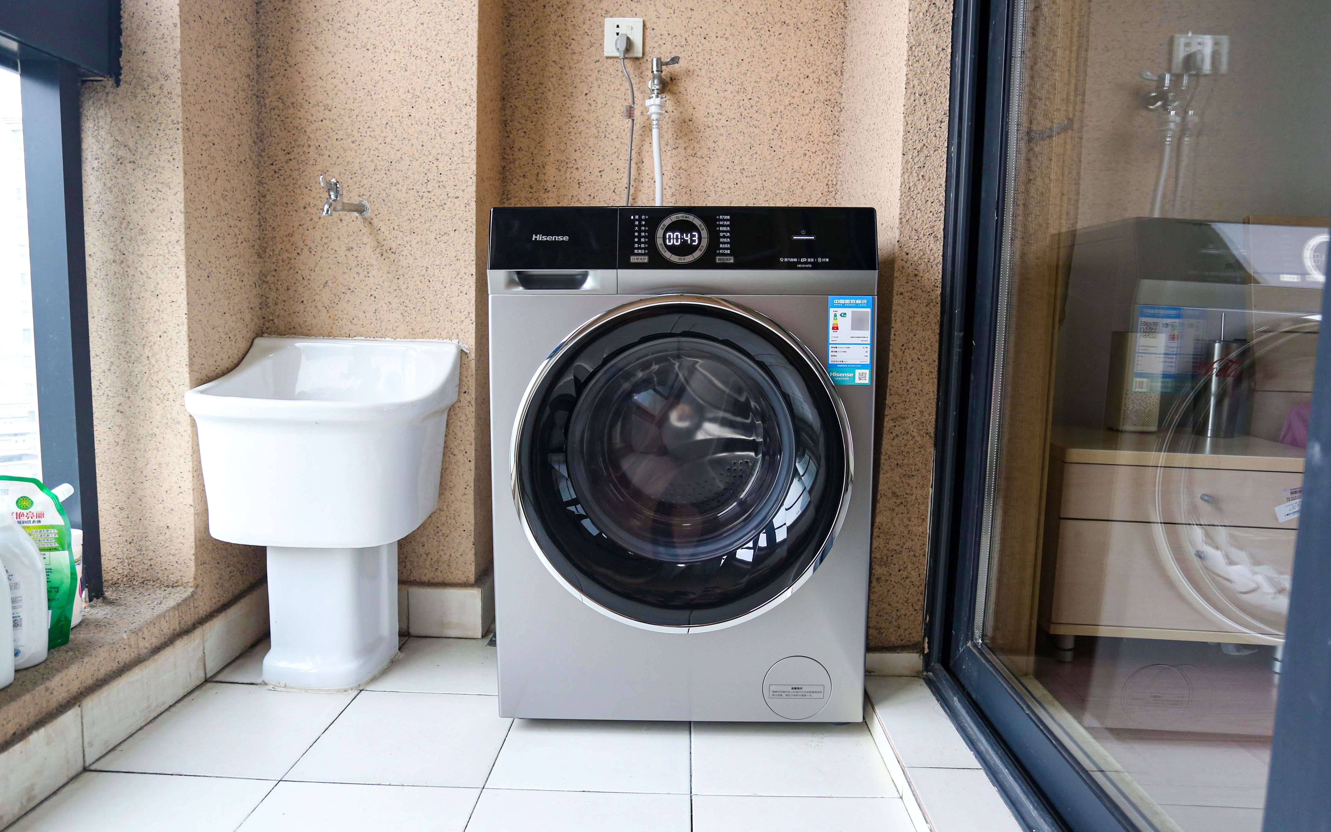 洗衣机|永磁DD直驱、微蒸烘干、除螨：海信HD1014FD蒸汽洗烘一体机测评