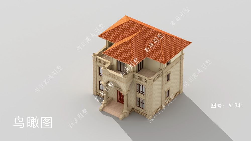 |欧式风格潮流,配上罗马柱,建筑造型非常美观