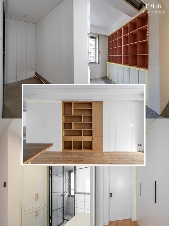 上百套案例总结1个经验，“顶天立地柜”也是隔断，轻松增加10㎡