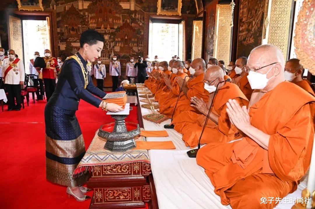 兔子先生时尚社 帕查拉公主一头短发出席公务,信心满满,王者风范碾压提帮功王子